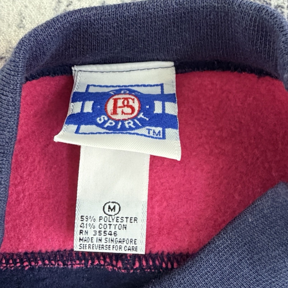 VTG Women's Pro Spirit Sweatsuit Sweater Half Sleeve Shorts Blue Pink Set Size M - Picture 3 of 13